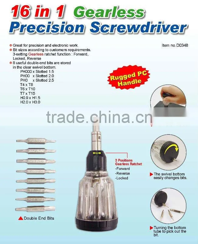 16 in 1 Gearless Precision Screwdriver