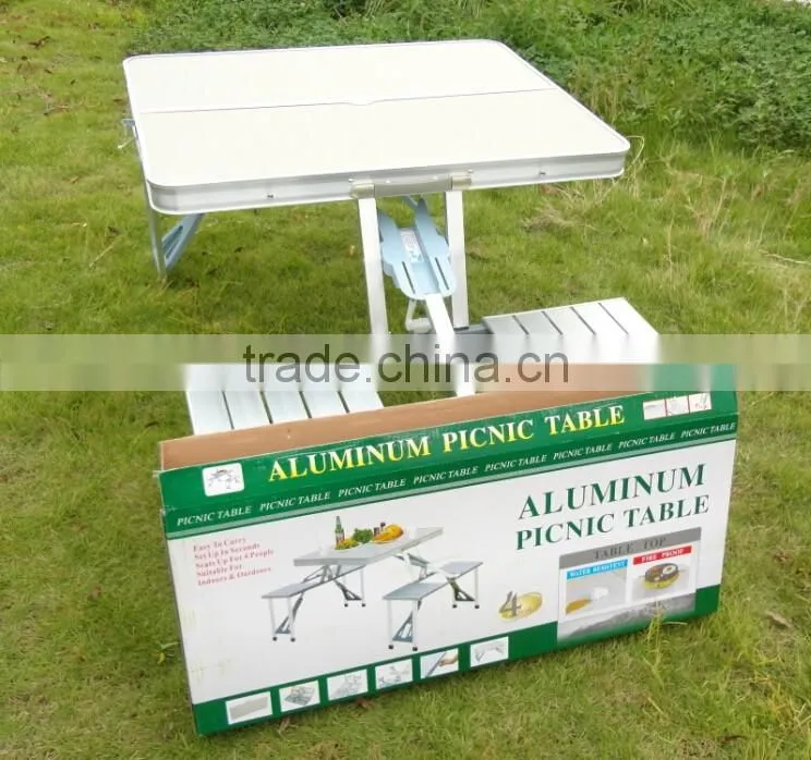Aluminum Material Folding Dining Table Convience To Carry