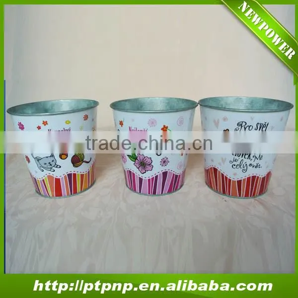 Lovely garden metal cartoon flower pot