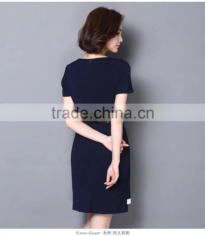 2016 wholesale elegant office ladies mature ladies modern dresses