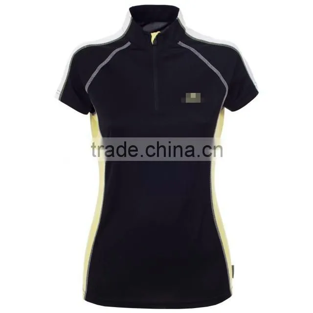 tailwind women's quick drying half zip neck sports t-shirt