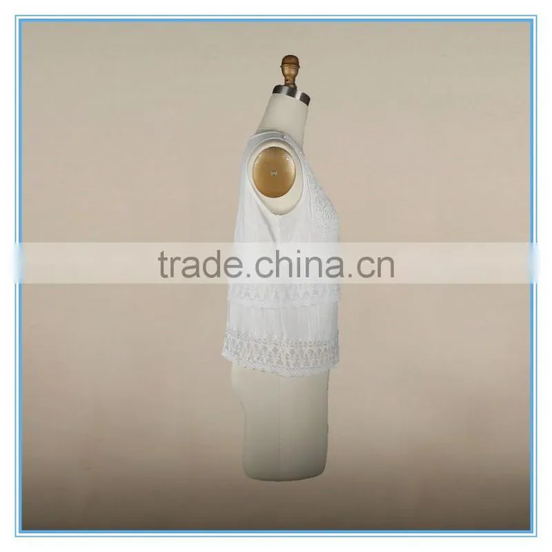 Fashion White Lace Camisole Sexy Sleeveless Tube Top Photos For Ladies