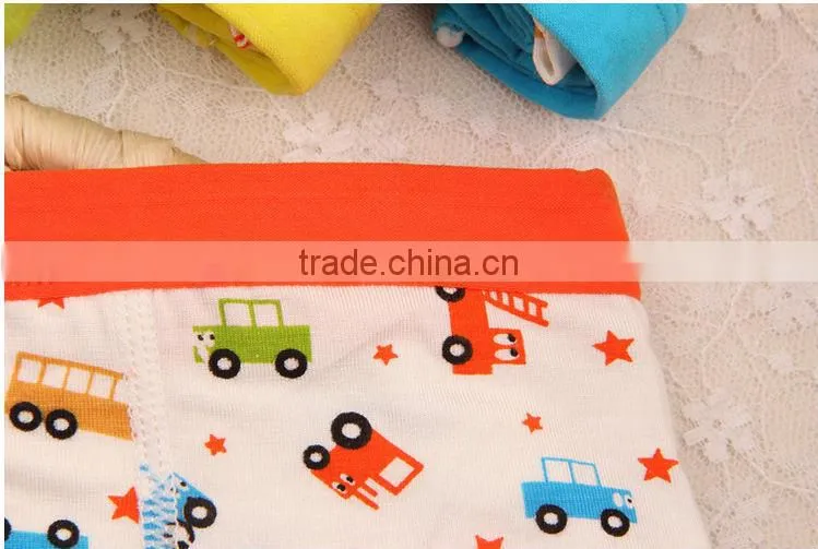 high quality cute cartoon car printed cotton baby underwear,boxer shorts boy underwear