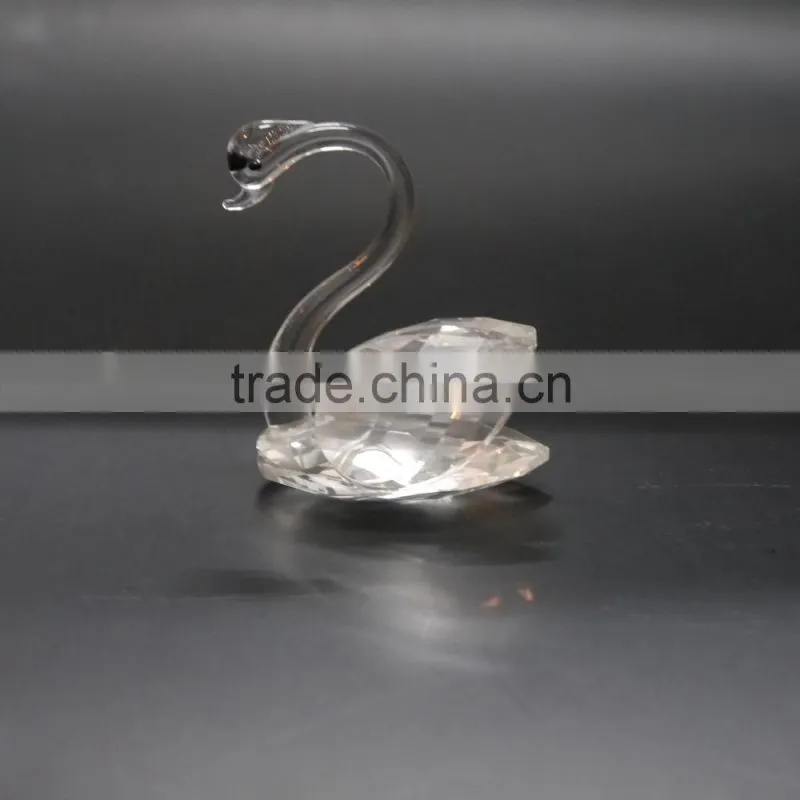 Hot Sale Crystal Single Swan,Crystal Swan Wedding Favors For Give Away Crystal Gift