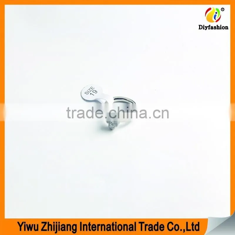 fashion stainless steel jewelry finding four-leaf Clover design ring
