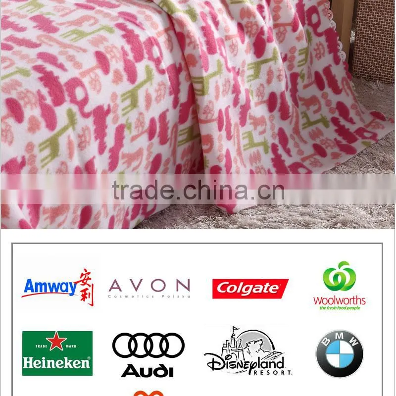 100%polyester polar fleece bedding sets fleece blanket