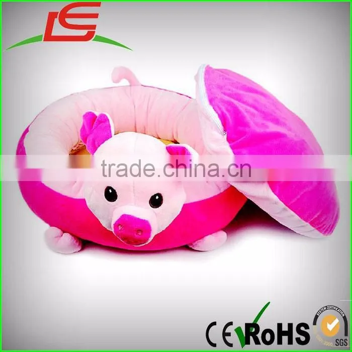 Collapsible Indoor sofa Warm House Nest tortoise Pig shaped Pet Dog Bed