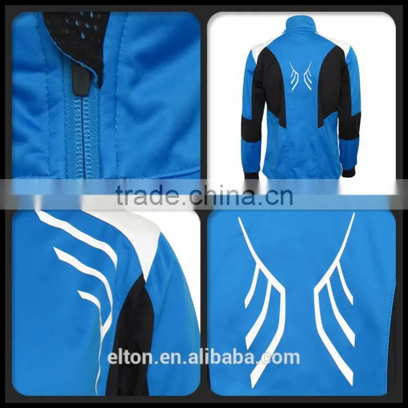 Blue Men's Single Membrane High Quality Soft Shell Jacket