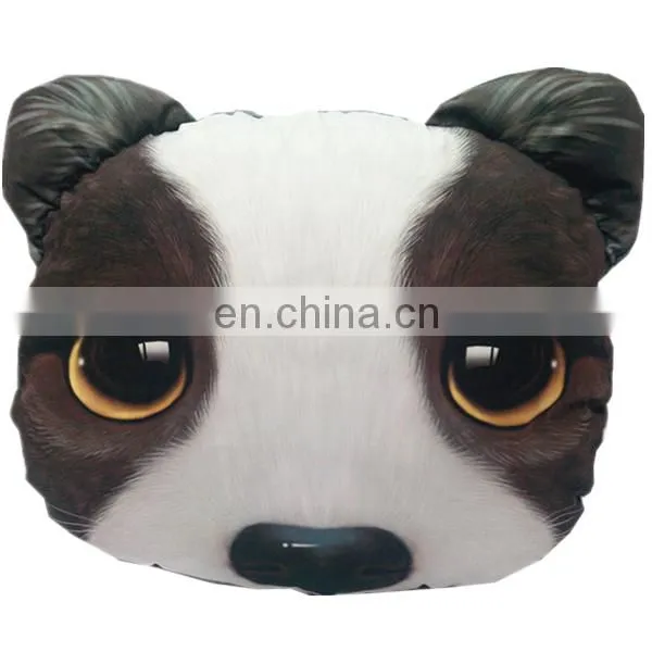 2016 Home decorative sofa cushion fashion cheap 3d printing husky dog pillow