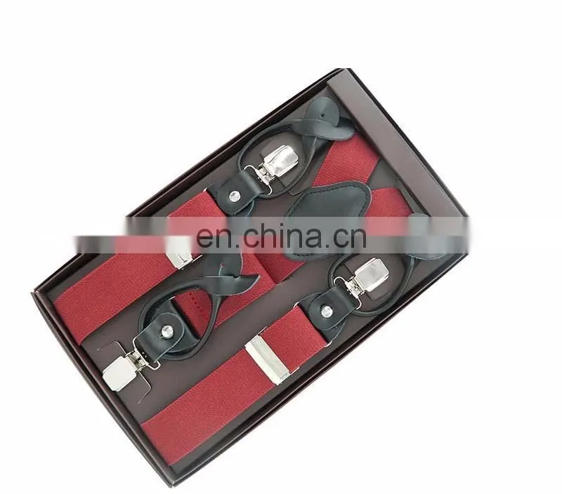 HOT SALE High quality men's braces suspenders Dual Clips suspenders
