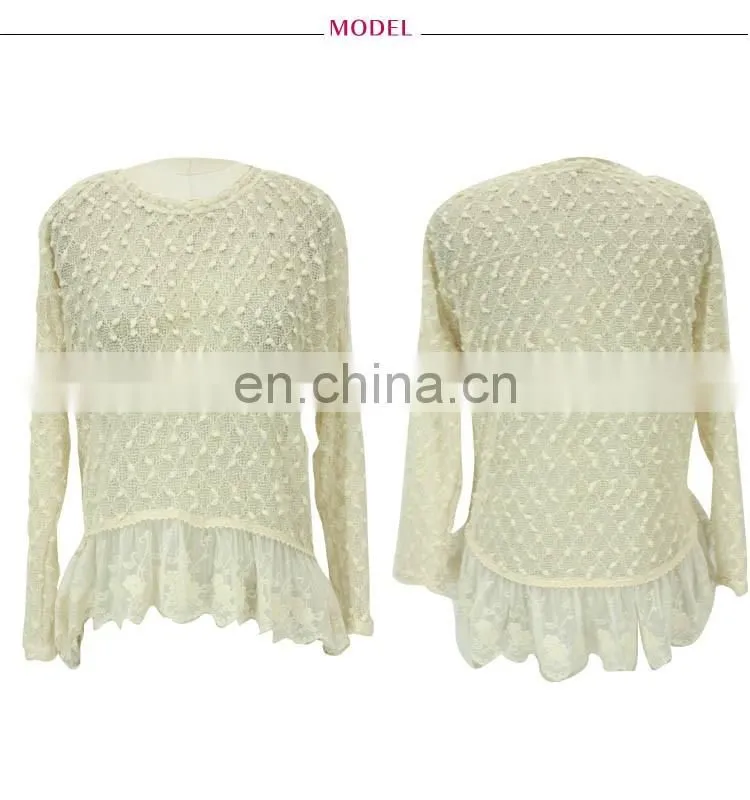 Autumn long sleeve latest woolen sweater designs for ladies