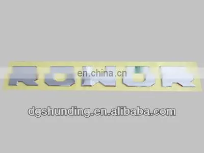 dongguan high quality custom chrome siver sticker