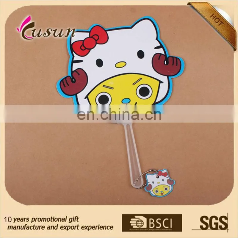 High Quality Colorful custom summer Promotional plastic hand fan