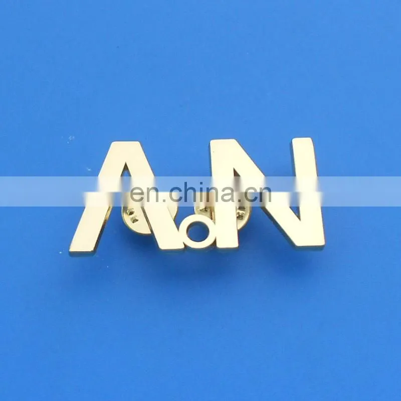 custom cut out logo soft enamel metal lapel pin badges