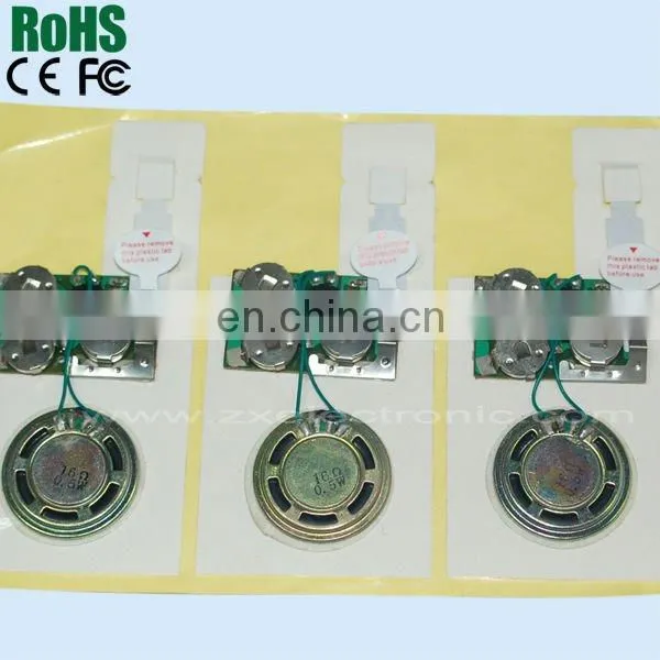 Audio Recordable Chip And Playback Chip Circuits For Cards And Toys