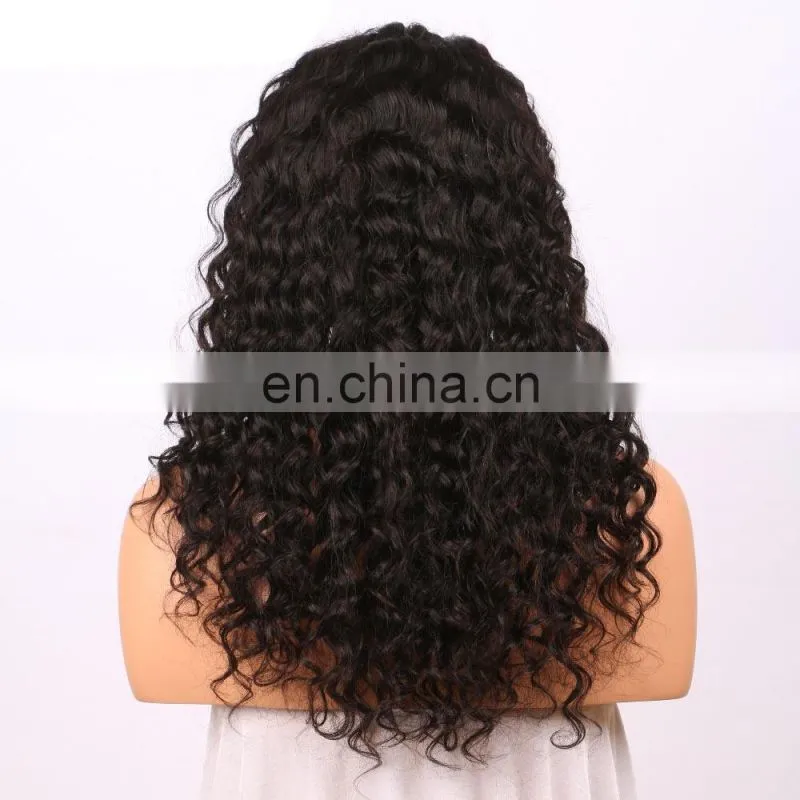 Wholesale Price Customized Curly virgin Brazilian Hair 360 lace frontal wig