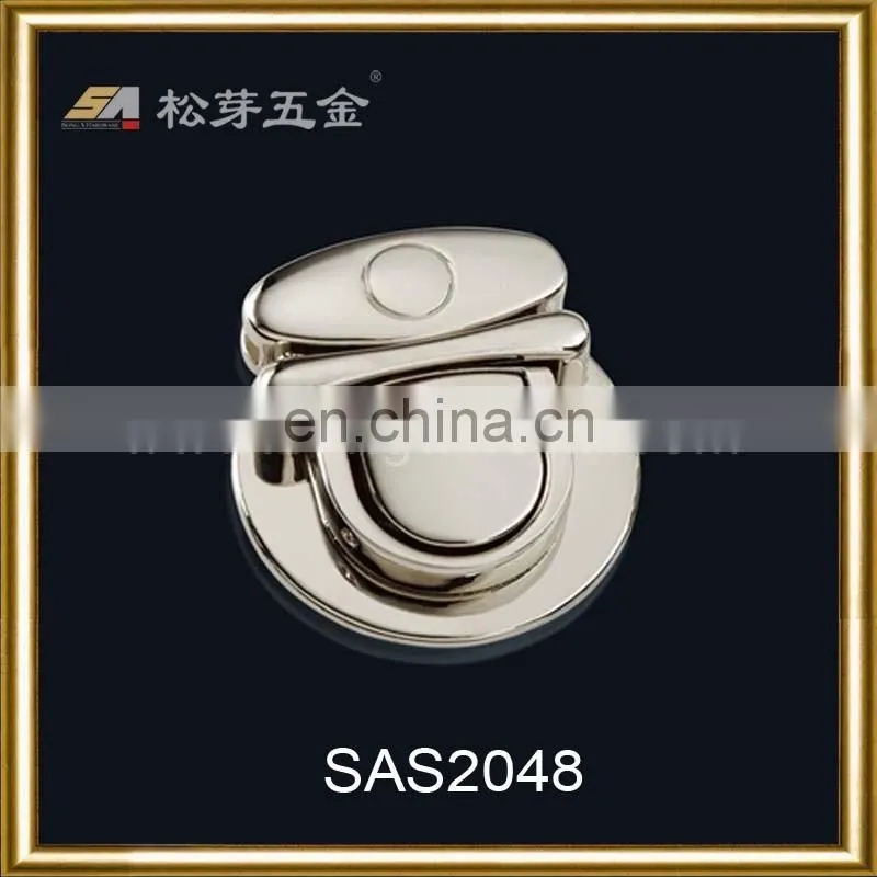 China Gold Supplier For Supply Custom Gold Color Press Bag Lock Accessories