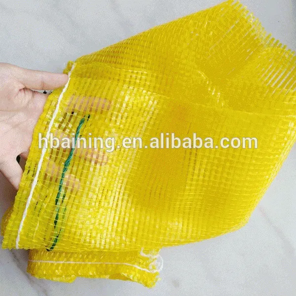 100% PE Raschel Net Mesh Bags for Onions Potatoes