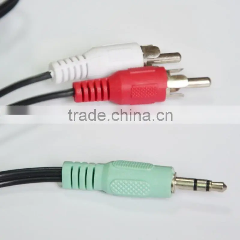Speaker Application 3.5mm stereo to 2 rca av cable 1m