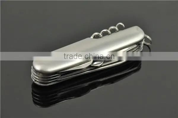 polish 420/430 stainless steel multi knife lighter pocket knife