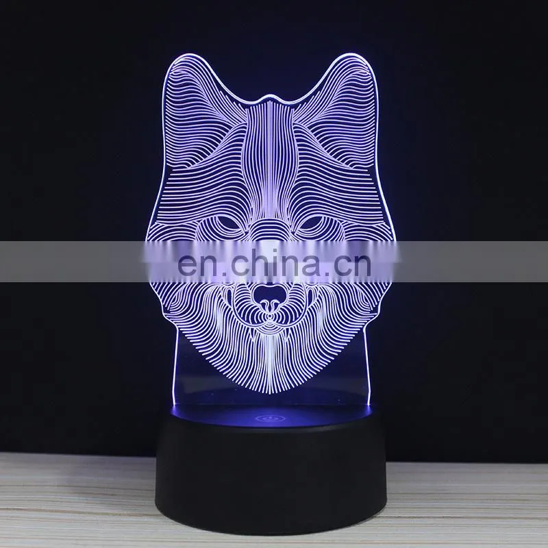 2018 New arrival 3d acrylic night lamp for kids