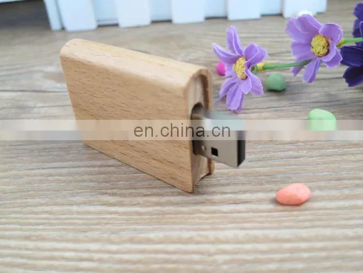 1gb bamboo wood usb flash drive/book usb stick with advertising information