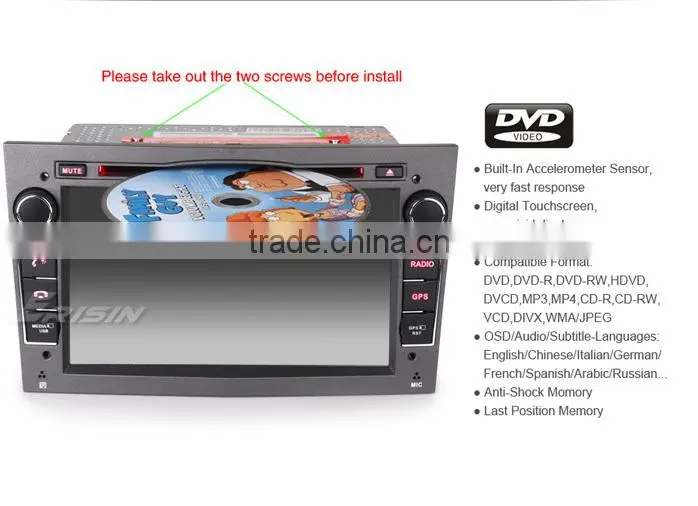 Erisin ES7060P 7" Touch Screen Car Stereo DVD GPS for Zafira 2005