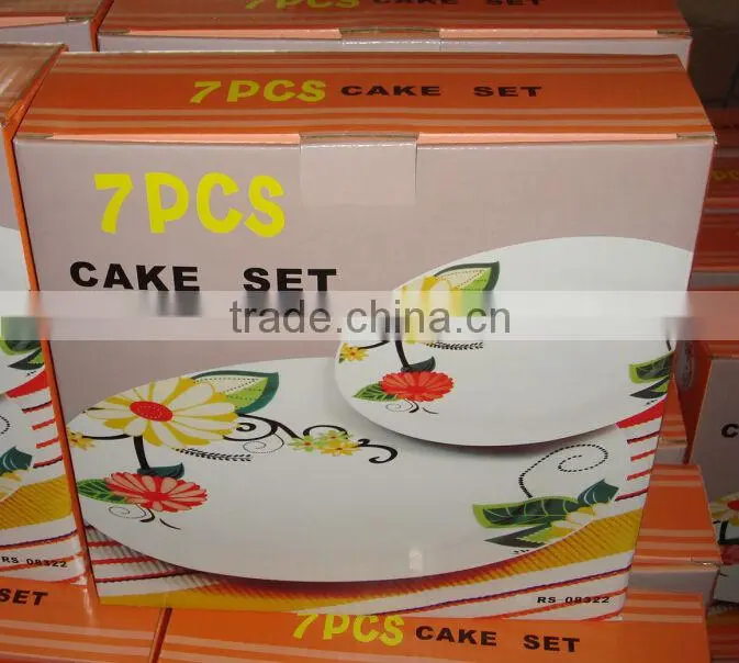 2014 new products porcelain plate with clock design