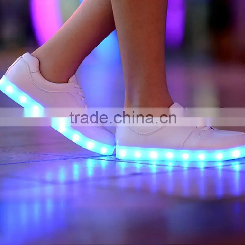 2016 unique latest fashion adults led shoes/led flashing shoes/led shoes sneakers hot selling USB charging