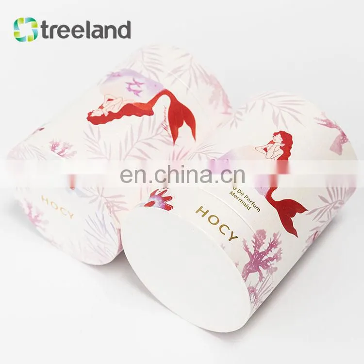 Eco-friendly High Quality Carton Cardboard Cylinder Packaging Box Paper Tube For Perfume Essential Dropper Bottle