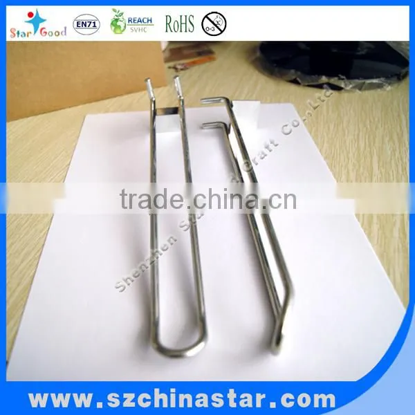Supermarket products metal display hooks