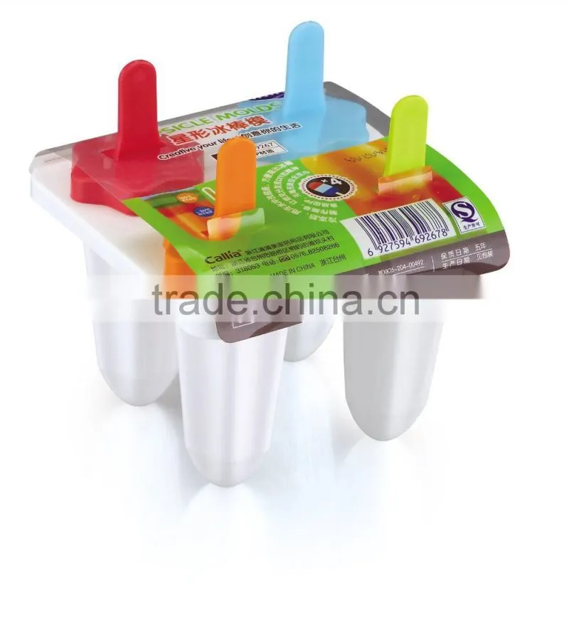 6 X Ice Mold Maker Orange shap ice cube tray Popsicle Mold
