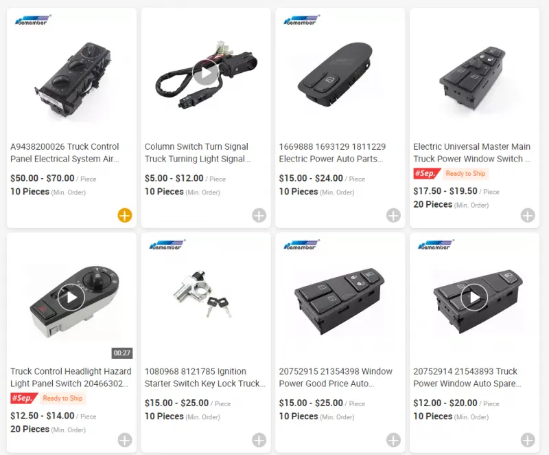 All Types Truck Switches For VOLVO For SCANlA For Merce des Benz For DAF For RENAULT For MAN For lVECO