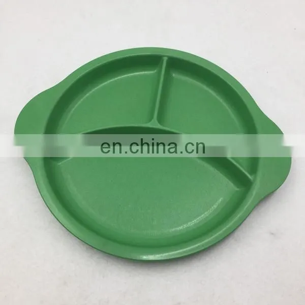Biodegradable Kids Baby Bamboo Fiber Plate