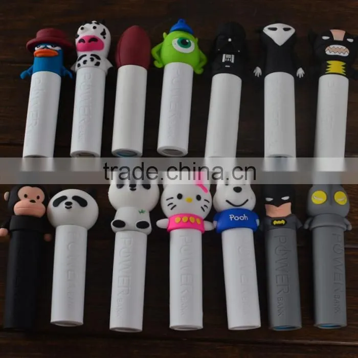 Shenzhen new products 2600mAh PVC power bank for xiaomi