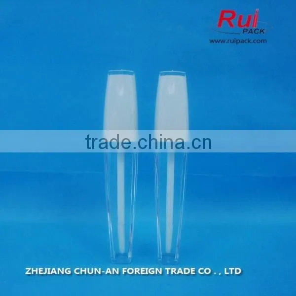 New product 8ml small lip blam container, black empty acrylic lipstick tube for cosmetic