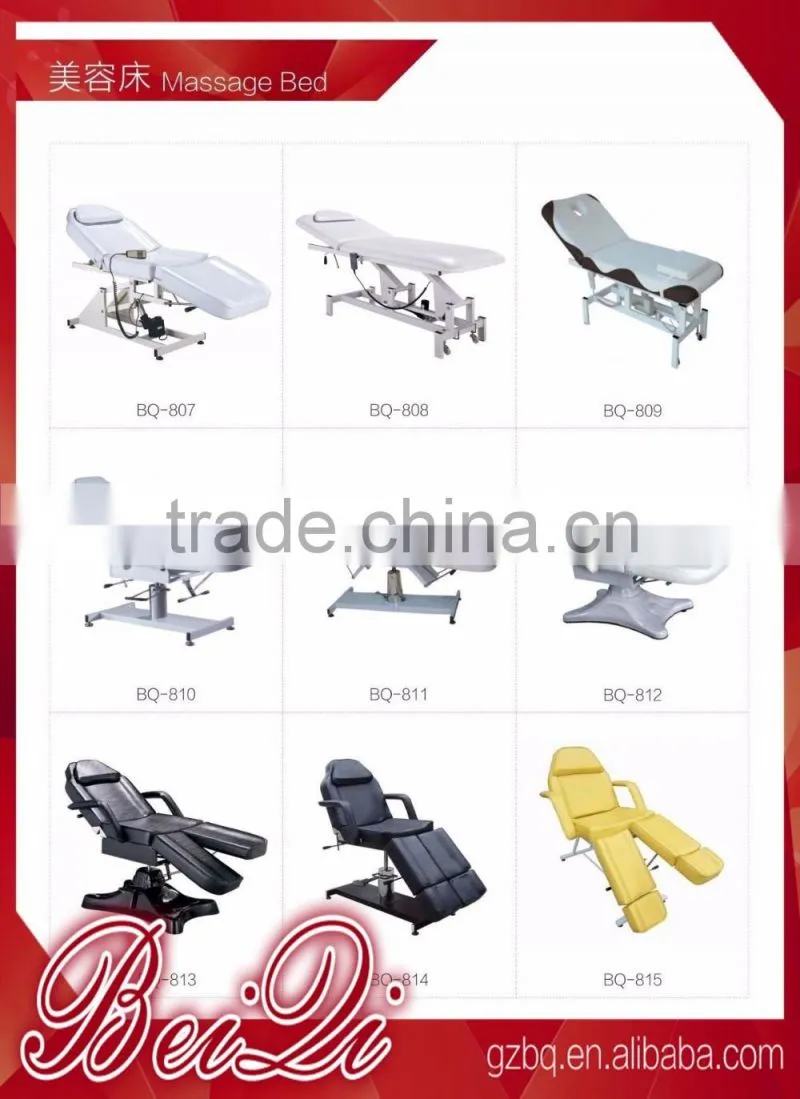Beiqi Adjustable Tattoo Massage Bed Facial Beauty Barber Chair White Cream Manicure Chair