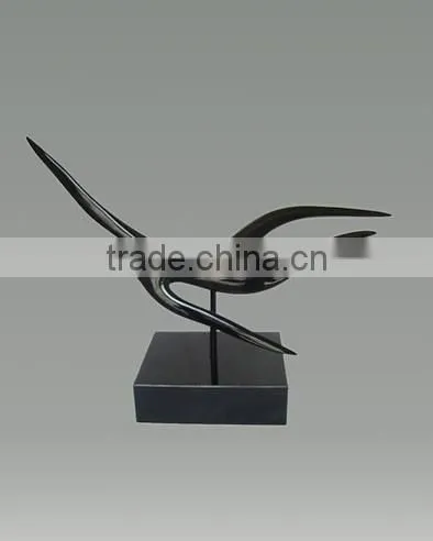 Nude Female Chasing The Eaves Bronze Graceful Sculpture Urban Statue