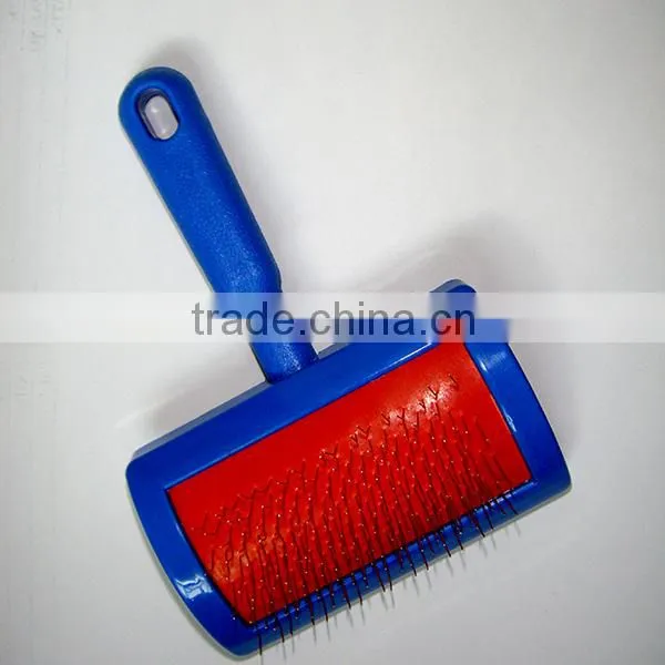 Wholesale PP plastic Pet Brush ,Dog Grooming Brush Stainless Metal Pin