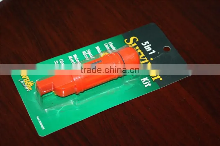 Multifunctional Emergency 5 in1 Whistle with Compass for Survival gear