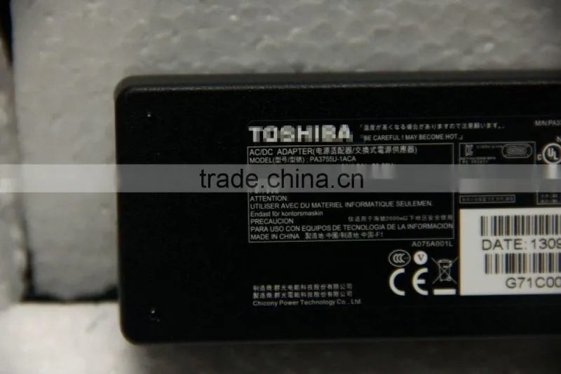 Original 75W AC Power Adapter Charger for TOSHIBA PA3201U-1ACA 15V 5A power supply 6.3x3.0mm