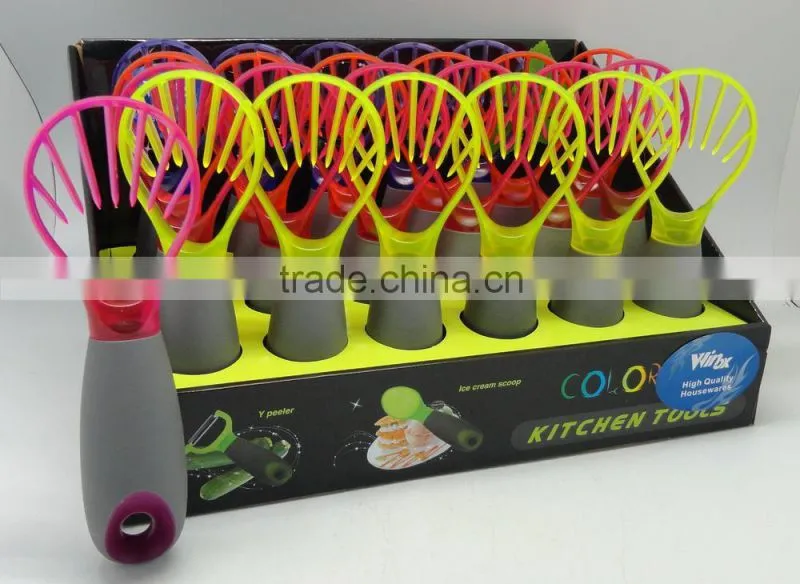 big and fat handle kitchen gadget set,kitchen accessories, ICE CREAM SPOON, PEELER, OPENER
