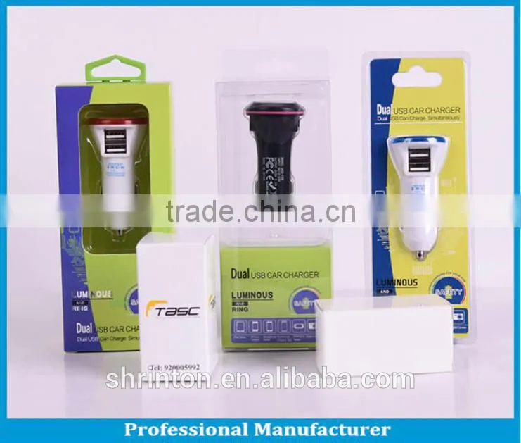5V 2.4A dual usb car charger with metal material