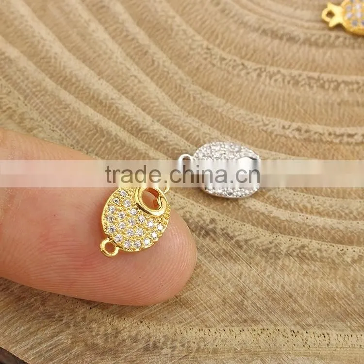 CZ6639 Hotsale mirco cz diamond pave ball magnetic clasp
