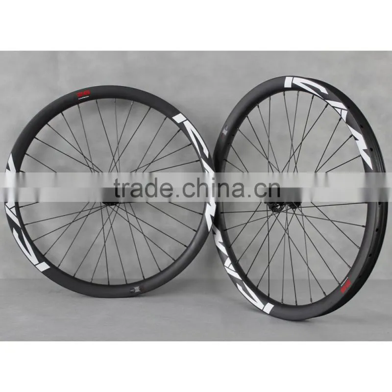 Carbon 26er wheels all mountain bike wheels tubeless ready hookless wheels