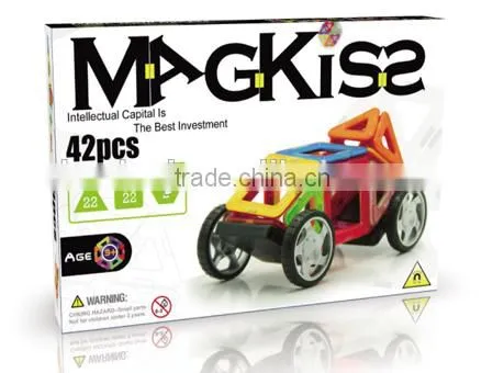 2015 hot magnet toy eductional magnetic building shapes toys