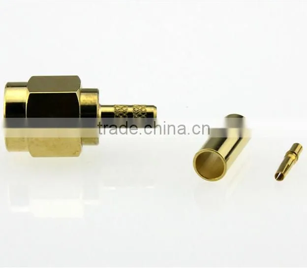 Reverse Pin SMA Straight Crimp Plug Male connectors