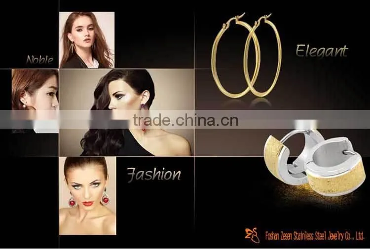 ZS20005 fashion stainless steel earring , surgical steel earrings , guitar earring