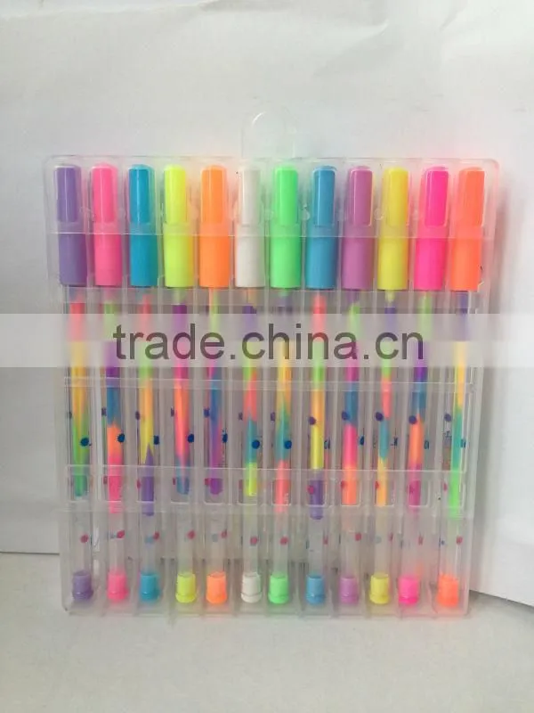 New style 8806 colorful gel pen of kids like