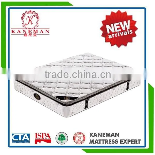 New arrival Restful sleep pillow top style continuous spring mattress